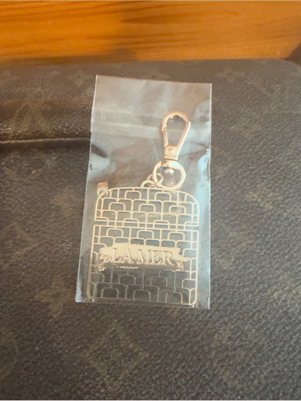 La Mer Rose Gold Metal Keychain Charm